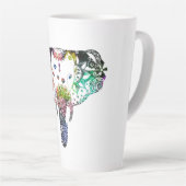 Gefärbte Krawatte-Regenbogenklee Milchtasse (Rechte Ecke)