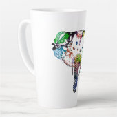 Gefärbte Krawatte-Regenbogenklee Milchtasse (Linke Ecke)