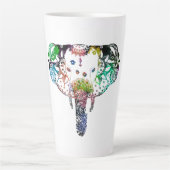 Gefärbte Krawatte-Regenbogenklee Milchtasse (Vorderseite)