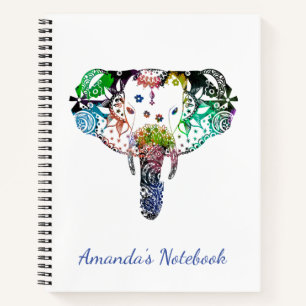 gefärbte Krawatte-Regenbogenklee Notizblock