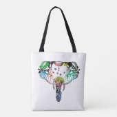 Gefärbte Krawatte-Regenbogenklee Tasche (Rückseite)