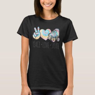 Gefärbte Krawatte Roller Skaten for Teen Girls Pea T-Shirt