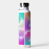 Gefärbte Krawatte Rosa Orange Aquamarine Lila Mono Trinkflasche (Rechts)