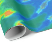 Gefärbte Krawatte Rot und Blauer Spiral Geschenkpapier (Rolleneckpunkt)