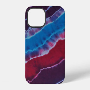 Gefärbte Krawatte Rot-Weiß und Blau-Layers iPhone 12 Hülle