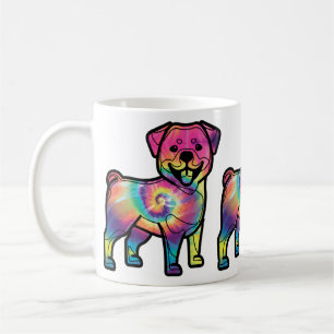 Gefärbte Krawatte Rottweiler Kaffeetasse