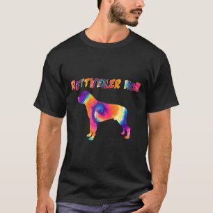 Gefärbte Krawatte Rottweiler Mama Hund Lover Hippi T-Shirt