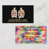 Gefärbte Krawatte Schneiden Sie den gesamten Wärme Visitenkarte (Vorne/Hinten)