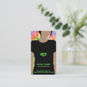 Gefärbte Krawatte Schneiden Sie den gesamten Wärme Visitenkarte (Stehend Vorderseite)