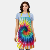 Gefärbte Krawatte Schürze (Getragen)