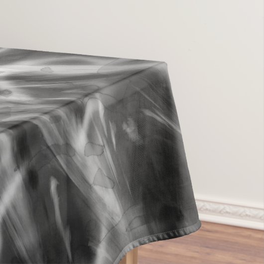 GEFÄRBTE KRAWATTE SCHWARZ-WEISS TISCHDECKE (Beispiel)