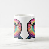 Gefärbte Krawatte Sea Lion Kaffeetasse (Mittel)