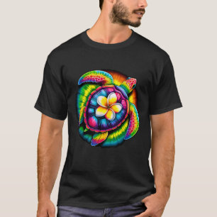Gefärbte Krawatte Sea Turtle Hawaiian Sommerurlaub T-Shirt