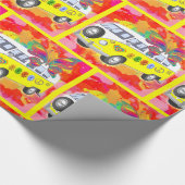 gefärbte Krawatte Sechzigerjahre Siebzigerjahre Geschenkpapier (Ecke)