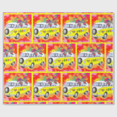 gefärbte Krawatte Sechzigerjahre Siebzigerjahre Geschenkpapier (Flach)