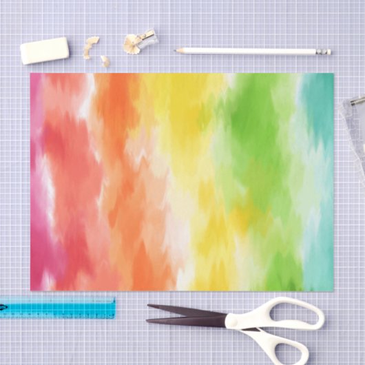 Gefärbte Krawatte Seidenpapier (Handwerk)