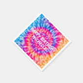 Gefärbte Krawatte Serviette (Ecke)