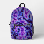 Gefärbte Krawatte Shades of Lila & Blue Bedruckter Rucksack (Vorderseite)