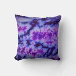 Gefärbte Krawatte Shades of Lila & Blue Kissen