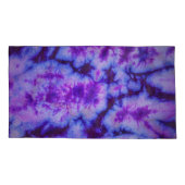 Gefärbte Krawatte Shades of Lila & Blue Kissenbezug (Rückseite)