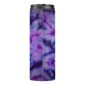 Gefärbte Krawatte Shades of Lila & Blue Thermosbecher (Rückseite)