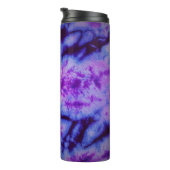 Gefärbte Krawatte Shades of Lila & Blue Thermosbecher (Nach rechts gedreht)