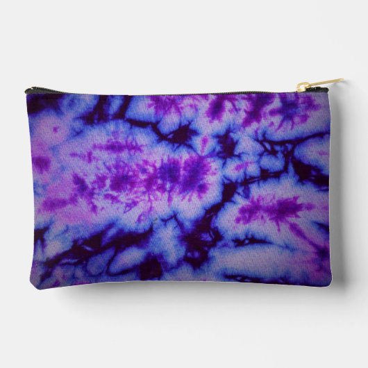 Gefärbte Krawatte Shades of Lila & Blue Zubehörtasche (Rückseite)