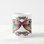 Gefärbte Krawatte Shark: Ein farbenfroher Wasserko Kaffeetasse (Mittel)