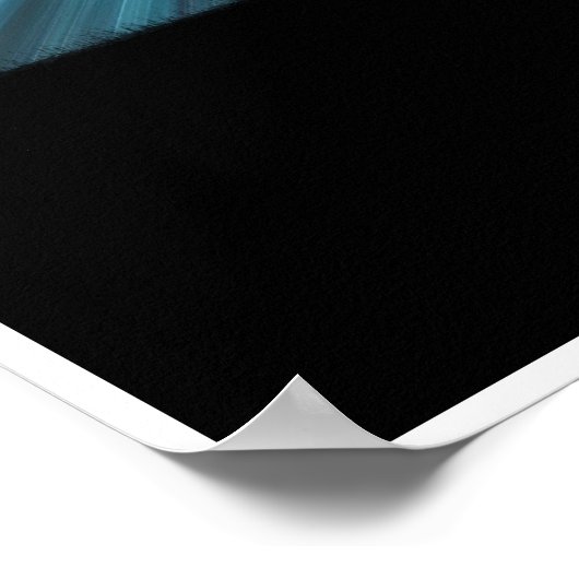 Gefärbte Krawatte Silhouette Golfer Poster (Ecke)