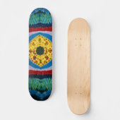 Gefärbte Krawatte Skateboard - Auge Ball (Vorderseite)