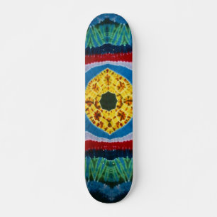 Gefärbte Krawatte Skateboard - Auge Ball