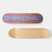 Gefärbte Krawatte Skateboard - Blauer Streifen (Horizontal)