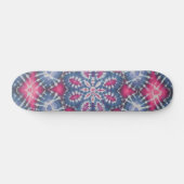 Gefärbte Krawatte Skateboard - Rot und Blau (Horizontal)