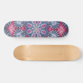 Gefärbte Krawatte Skateboard - Rot und Blau (Horizontal)