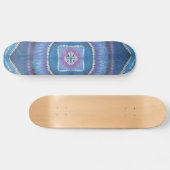 Gefärbte Krawatte Skateboard - Runden und Quadrate (Horizontal)
