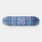 Gefärbte Krawatte Skateboard - Runden und Quadrate (Horizontal)