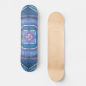 Gefärbte Krawatte Skateboard - Runden und Quadrate (Vorderseite)