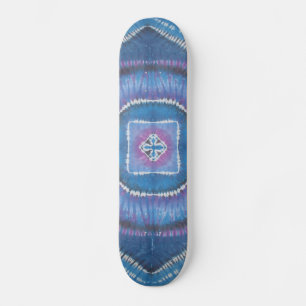 Gefärbte Krawatte Skateboard - Runden und Quadrate