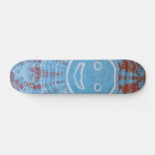 Gefärbte Krawatte Skateboard - Smiley (Horizontal)