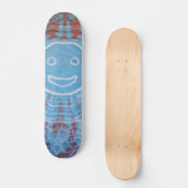 Gefärbte Krawatte Skateboard - Smiley (Vorderseite)