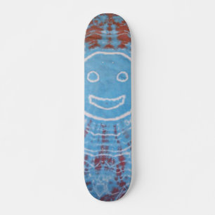 Gefärbte Krawatte Skateboard - Smiley