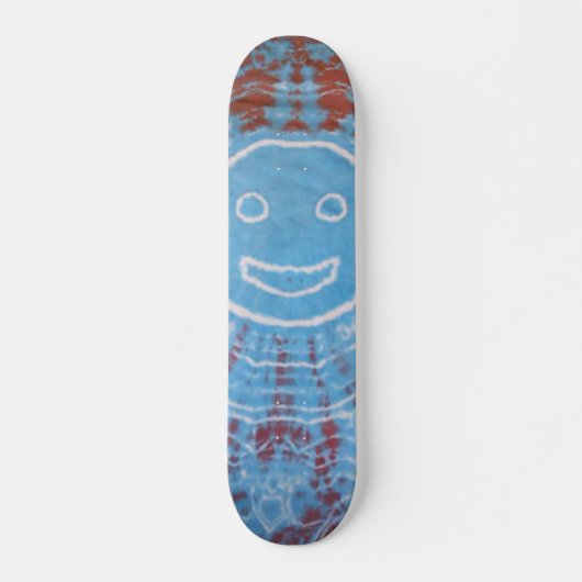 Gefärbte Krawatte Skateboard - Smiley (Vorne)