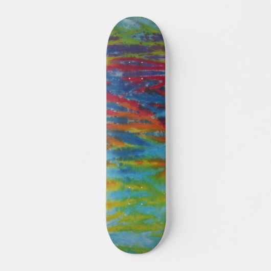 Gefärbte Krawatte Skateboard - Tiger Streifen (Vorne)