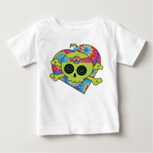 Gefärbte Krawatte Skull Baby T-shirt