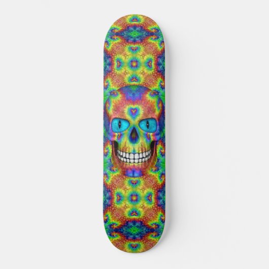 Gefärbte Krawatte Skull Dead Zombie Skateboards (Vorderseite)