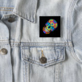 Gefärbte Krawatte Skull Dead Zombie Untote Tasten Button (Beispiel)