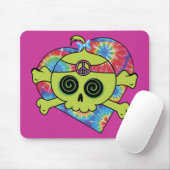 Gefärbte Krawatte Skull Mousepad (Mit Mouse)