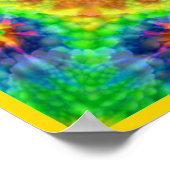 Gefärbte Krawatte Skull Tote Zombie Untote farbige Poster (Ecke)