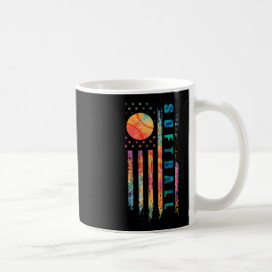 Gefärbte Krawatte Softball Teen Girls Softball Pla Kaffeetasse