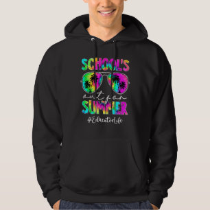 Gefärbte Krawatte Sonnenbrillen Erzieher Life Scho Hoodie